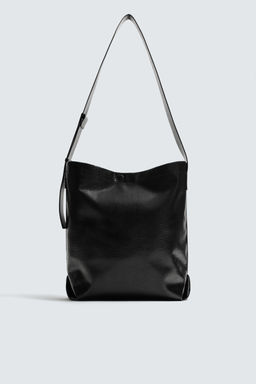 CROCODILE EMBOSSED TOTE BAG - Zara фото 3