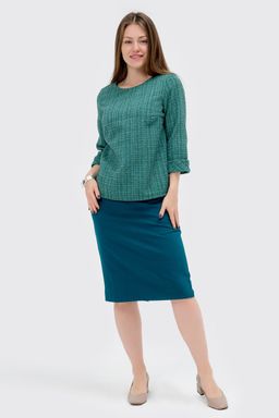 Жакет прямой зеленый - Odis фото 3