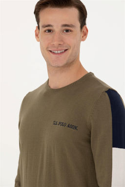 U. S. Polo Assn Мужской свитер цвета хаки - U.s. polo assn фото 9