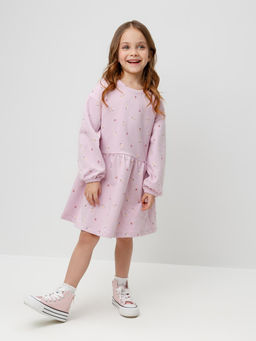 КР 5922/фламинго,мини розочки платье для дев