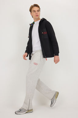 Gri Olimpiyat Logo Bask?l? Bagc?kl? Unisex Orme Esofman Alt? TWOAW26EA00011 - Trendyolmilla фото 7