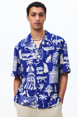 Camisa resort estampada Relaxed Fit - H&m фото 3