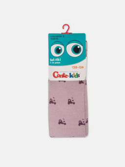 Цена за 2 шт. Колготки детские Conte-kids Колготки SOF-TIKI (махровые внутри) с рисунками пепельно-розовый - Conte elegant фото 5