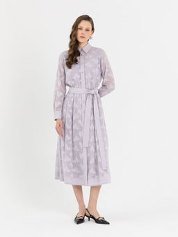 Платье из шифона с вытравкой Новый год