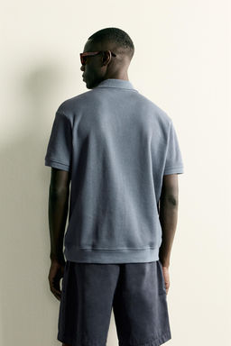 POLO ESTRUCTURA VERTICAL / Gris azul - Zara фото 3