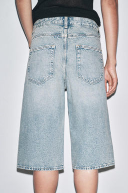 ZW COLLECTION DENIM BERMUDA SHORTS - Zara фото 2