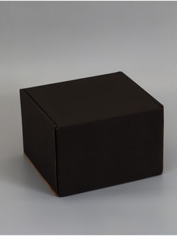 Коробка самосборная, крафт, черная, 28 х 27 х 19 см