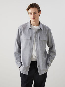 Regular Fit Uzun Kollu Erkek G?mlek Ceket