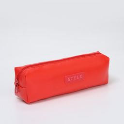 Косметичка-пенал на молнии Style, красная