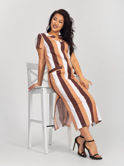 Платье женское кулирка КЕЛЛИ КАПУЧИНО