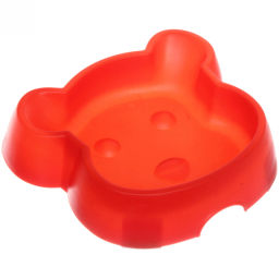 Цена за 5 шт. Миска пластиковая "Мр. Руперт", цвет красный, 16,5*3,8см /300мл