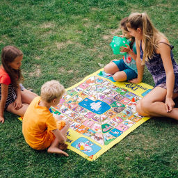 Обучающие игры Bondibon Игра-ходилка ГУСЬ-ПУТЕШЕСТВЕННИК, серия игр большого размера 130x93x0,15см  фото 6