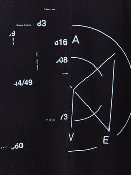 CONTE Платье из футера свободного кроя Geometry LPL 1640 black black