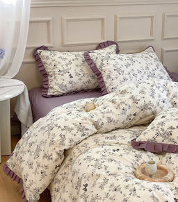 Постельное белье сатин люкс - Синтия 2 сп. с Евро простыней (нав.70х70)