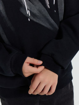 Свитшот для мальчиков черный с печатью - Mark formelle фото 6