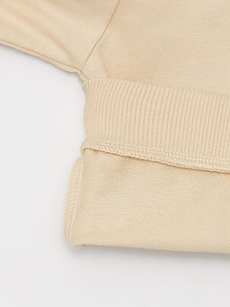 Bisiklet Yaka Uzun Bask?l? Erkek Bebek Sweatshirt ve Pantolon 2li Tak?m - Waikiki фото 3