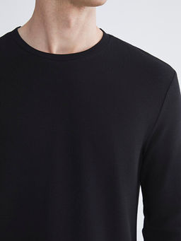 Bisiklet Yaka Uzun Kollu Erkek Ti??rt