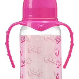 Бутылочка для кормления малыша M&B Baby, классическое горло, с ручками, от 3 мес, 250 мл., цилиндр