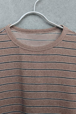 STORIESZ - CAMISETA RAYAS / Marr?n / Crudo - Zara фото 3