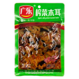 Горчица с черными древесными грибами Guangle, Китай, 180 г Акция