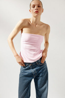 INTERLOCK BANDEAU TOP - Zara фото 35