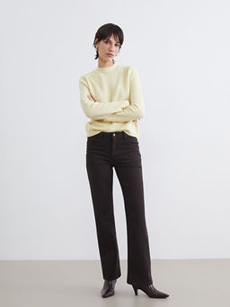 Bisiklet Yaka Kad?n Triko Kazak