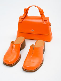 Сабо 5132.23663br.Оранжевый+коричневый