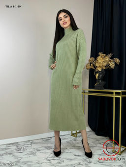 Платье лапша, воротник стойка - Bruno фото 3