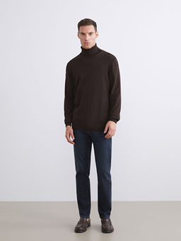 Bal?k?? Yaka Uzun Kollu Erkek Triko Kazak