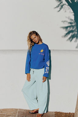 CAMISETA LAVADA HENRI MATISSE / Azul - Zara фото 4