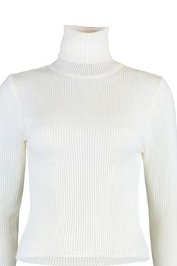 Ekru Basic Bal?kc? Yaka Triko Kazak TWOAW21KZ1279