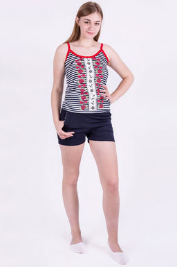 Арт. 272 Пижама с шортами 42-52 (6 шт) Цвет:ассорти - Калинка фото 2