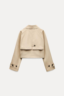 SHORT TRENCH-STYLE JACKET - Zara фото 9
