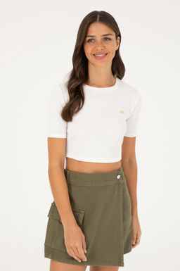 U. S. Polo Assn / Женская футболка цвета экрю - U.s. polo assn фото 3