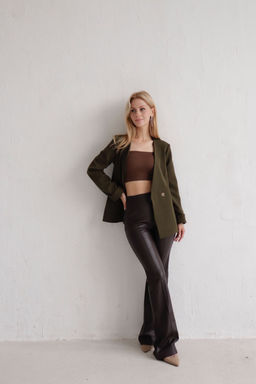 Двубортный жакет без лацканов - Martichelli фото 20