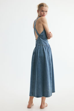 Vestido denim con falda acampanada - H&m фото 7