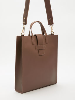 Женская сумка с ручками DIVAS BAG BEATRICE Артикул 3896283, серо-коричневый  фото 3