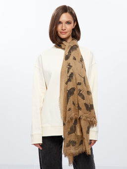 Палантин жен. шерсть+соя 95х200 SZ60-8277-16