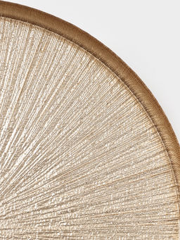 Блюдо для торта «Кувшинка», d=28 см, на ножке, стекло, золотистое