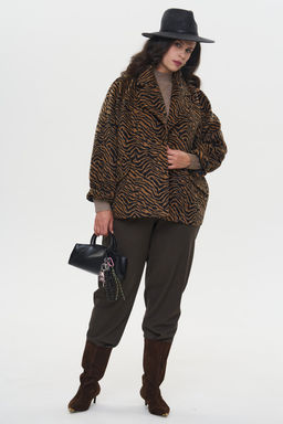 Пальто Флирт бежево-черный - Intikoma фото 16