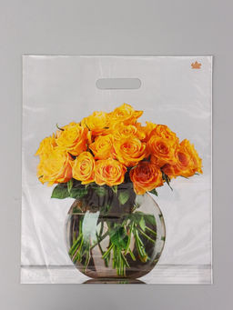 Цена за 50 шт. Пакет подарочный Восхищение  45 х 38 см 55 мкм