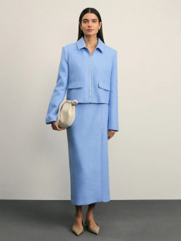 Укороченный жакет на молнии / Zarina фото 2