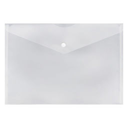 Цена за 2 шт. Набор папок-конвертов на кнопке А5 150мкм Calligrata прозрачные, микс 5шт