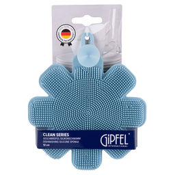 51849 GIPFEL Губка силиконовая CLEAN SERIES для мытья посуды, 12 см. Цвет: голубой  фото 5