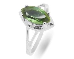 Кольцо из серебра султанит, Ромбо