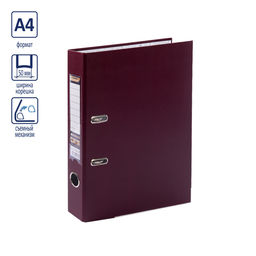 Expert Complete Регистратор PVC, мет.уг. 50 мм 50 шт. Premier A4 арочный механ. (разб.) лён бордовый EC1012165