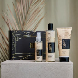 BeOn Подарочный набор для ухода за телом №12 / Royal Oriental Amber (гель 260 мл + лосьон 200 мл + мист 105 мл)