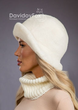 Шапка Шляпка экомех панама жемчуг