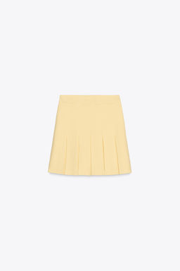 PLEATED KNIT MINI SKIRT - Zara фото 13