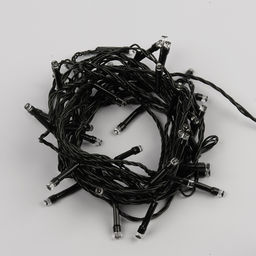 ULD-S0500-050/DGA WHITE IP20 Гирлянда светодиодная, 5м. 50 светодиодов. Белый свет. Провод зеленый. ТМ Uniel